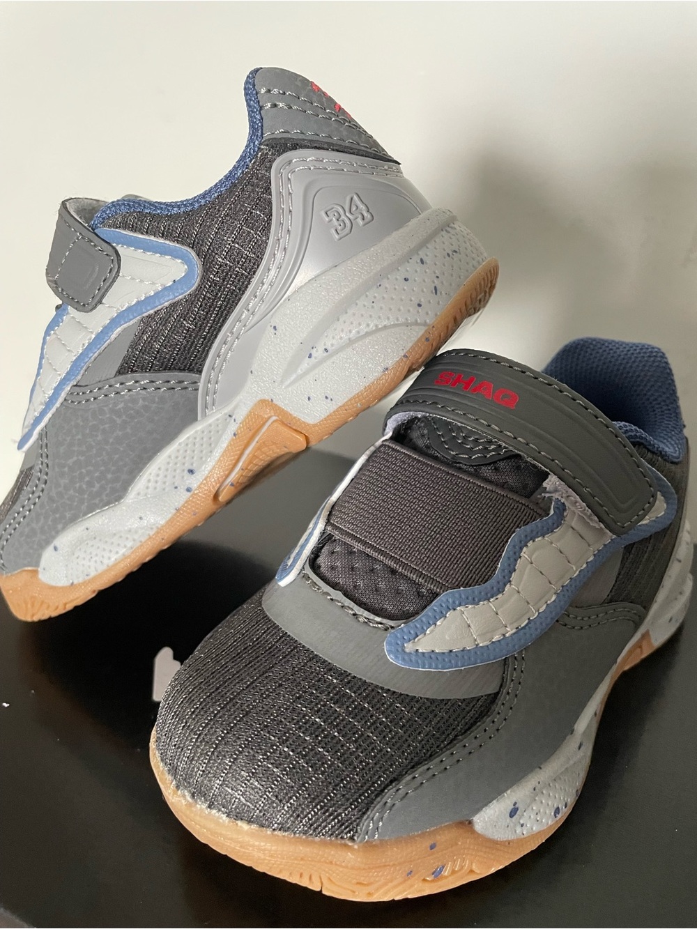 Shaq Speed Demon Low Top Sneakers Toddler Boy 6 Sport Shoes Kids Grey NEW W Box